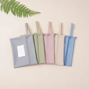 Set of Morandi color B4 handheld waterproof Oxford fabric document bags for office