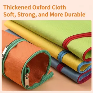 Durable A4 Oxford cloth document bags with zipper in various vibrant colors