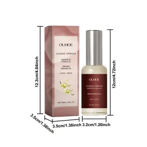 OUHOE 50ml olio di profumo vaniglia classica con note eleganti, spray a lunga durata.