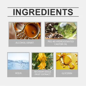 Dettaglio degli ingredienti della fragranza al bergamotto con estratti naturali