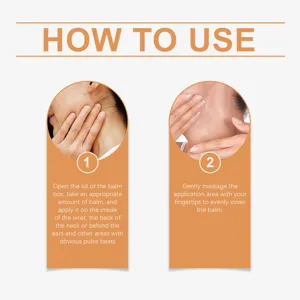 Detailed instructions on how to use the portable solid perfume balm on pulse points