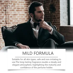 Professional male model representing luxury and long-lasting fragrance perfume