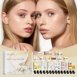 Calendario de adviento de belleza de 24 piezas con diversas cremas y sérums faciales