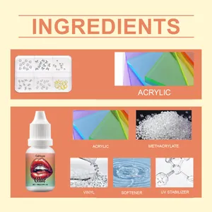 Panoramica dettagliata degli ingredienti e dei componenti per il kit di gemme EELHOPE