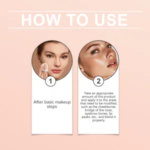 Step-by-step guide for applying highlighter on cheekbones and nose for a radiant look