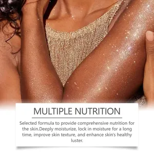 Primer plano del efecto del aceite corporal brillante para un brillo saludable y radiante
