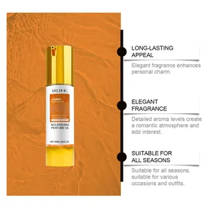 Infographic of EELHOE Jasmine Nourishing Perfume Oil highlighting long-lasting appeal