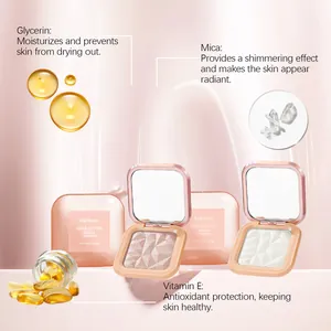Ingredients and benefits of EELHOPE Highlighter Balm for moisturizing and shimmering skin effect.