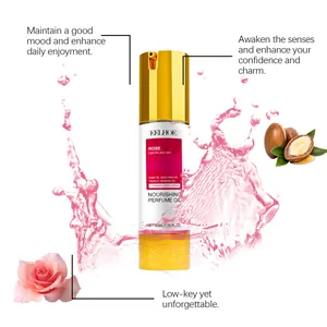 Long-lasting rose nourishing perfume oil with floral fruit fragrance for women
