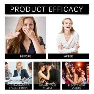 Visualizing long-lasting women's jasmine perfume benefits in various social settings.