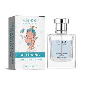Alluring Cupid Parfüm Für Herren Langanhaltender Frischer Fruchtiger Duft Natürlich Milder Hellblauer Glas Sprühflasche Dating Charme Geschenk