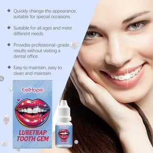 Kit de gemas dentales EelHope con pegamento para decoración de sonrisa brillante DIY.