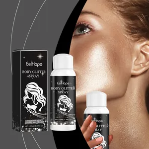 Body Glitter Spray Shimmering Powder Spray For Hair Face Body Clothes Starry Highlighting Spray For Party Night Stage Makeup
