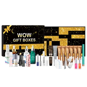 Comprehensive JAYSUING makeup and skincare gift set with various beauty products