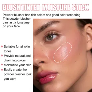 Barra de colorete hidratante profesional para un brillo natural y maquillaje de larga duración