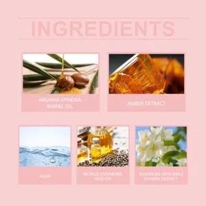 Natural ingredients hair perfume spray with jasmine, argan oil and amber extract