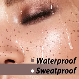 Macro detail of waterproof and sweatproof faux freckle tattoo stickers for makeup parties