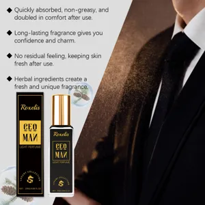 Roxelis CEO MAN luxury cologne perfume with long-lasting herbal fragrance for men