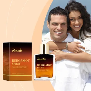 Λεπτομερής άποψη του αρώματος Bergamot Spirit και της κομψής πορτοκαλί συσκευασίας με ντεγκραντέ