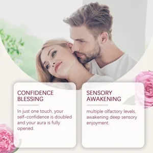 Romantic couple scene highlighting rose pheromone perfume's sensory awakening effect