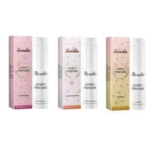 Set di tre profumi spray rotanti da 10 ml con eleganti fragranze floreali a lunga durata