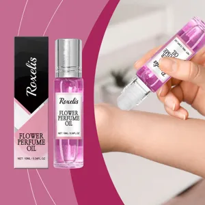 Elegant Desert Rose Flower Perfume Oil Long Lasting Fresh Floral Scent Roll On Fragrance For Women Dating Daily Use