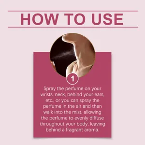 Guide d'utilisation pour appliquer du parfum floral sur les poignets et le cou durable