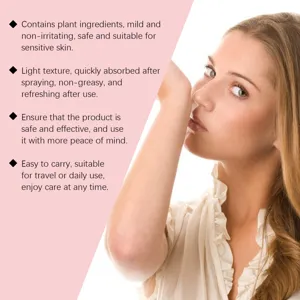 Floral hair fragrance spray with plant ingredients for nourishing and hydrating hair