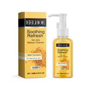 Detergente gelatina struccante alla curcuma EELHOE 100ml per pelle a tendenza acneica