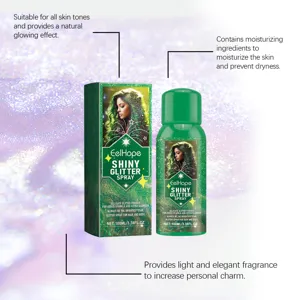 EelHope 100ml shiny glitter spray for hair and body with moisturizing ingredients