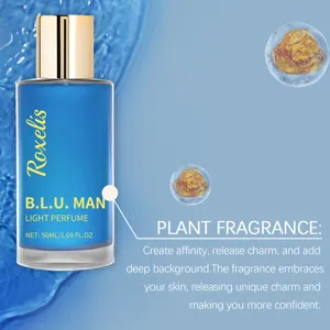 Men's plant fragrance perfume 50ml fresh and long lasting eau de toilette for daily use
