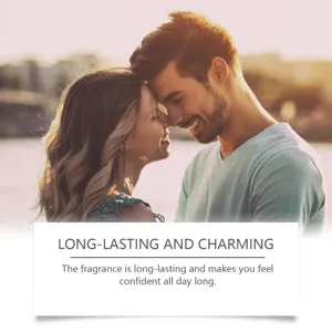 Un couple romantique représentant l'arôme de parfum qui est durable et si charmant
