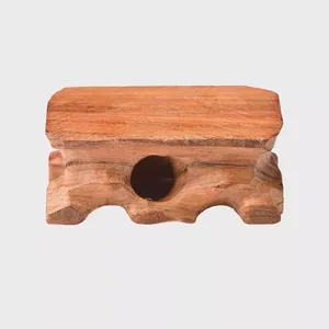 Supporto in legno massello per l'esposizione di cristalli e pietre decorative naturali