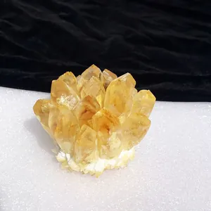 Campione di ammasso di cristallo di citrino naturale per energia e decorazione domestica