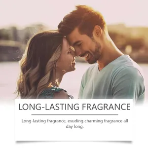Couple in romantic embrace, highlighting the long-lasting agarwood and cedarwood scent.