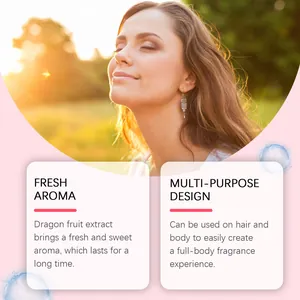 Detail description of dragon fruit fragrance spray for hair and body with fresh sweet aroma