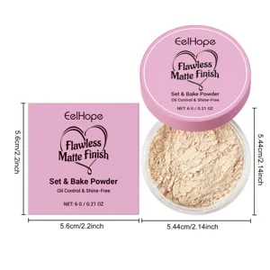 Dimensions detail of EelHope Set & Bake Powder for oil control and matte finish