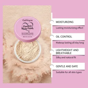 Detailed view of EelHope oil control matte setting powder for a flawless finish