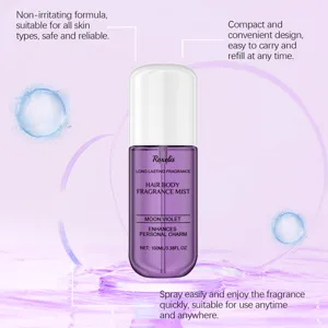 Premium Σπρέι αρώματος Moon Violet για μαλλιά και σώμα με άρωμα μακράς διαρκείας