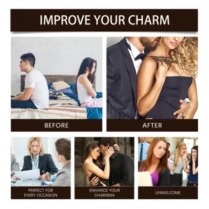 Lifestyle scenarios showing social charm and attraction for woody niche perfume