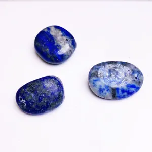 Natural blue lapis lazuli stone beads with pre-drilled holes for DIY jewelry making