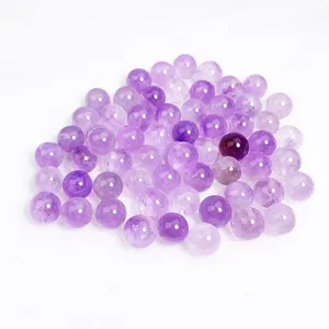Natural purple amethyst round beads for DIY jewelry making and crystal bracelets
