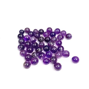 Natural purple amethyst round beads for handmade jewelry making and DIY crystal crafts