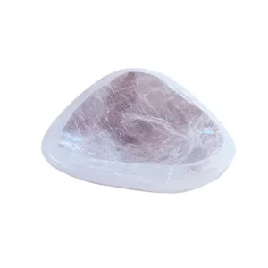 Bol en cristal d'améthyste naturelle irrégulière pour la guérison et la décoration