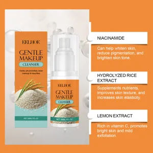 Démaquillant doux au riz EELHOE 30ml avec niacinamide et extrait de citron pour une peau nette