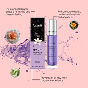 Details zum Roxelis Roll-on Parfum mit frischem Duft und tragbarem Flaschendesign