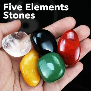 Natürliche Fünf Elemente Heilkristall Steine Set Poliert Bunte Mineralfelsen Für Haus Büro Feng Shui Dekoration Ausgewogene Energie Meditation