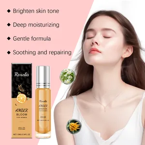 Roxelis 10ml Roll-on Parfüm für Frauen, Amber Bloom Duft mit beruhigenden Blumennoten.