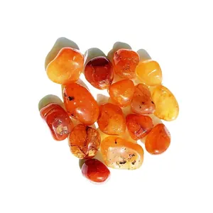 Natural polished red agate carnelian tumbled stones for home decor and aquarium landscaping