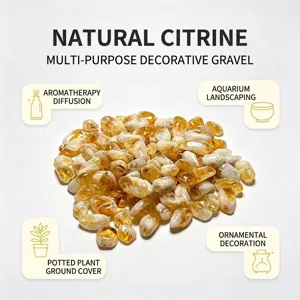 Piedras rodadas de citrino natural para aromaterapia y decoración de acuarios